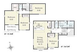 岡崎市中島町1期(全2棟)　1号棟