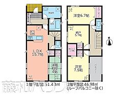 北名古屋市鹿田第1　全4棟　新築戸建 3号棟