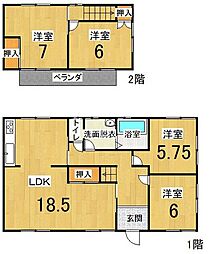 北方町一本松　中古戸建