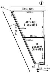 売土地 岐阜市上尻毛　分譲2区画