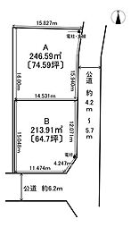 売土地 瑞穂市古橋　分譲2区画