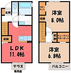 宇都宮市江曽島1丁目の一戸建て