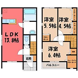 下野市仁良川の一戸建て