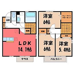 宇都宮市ゆいの杜6丁目の一戸建て