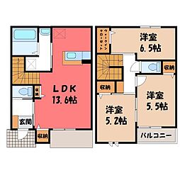 宇都宮市上戸祭町の一戸建て