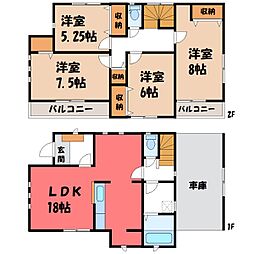 宇都宮市五代1丁目の一戸建て