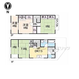 宇治市小倉町新田島の一戸建て