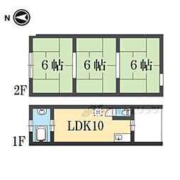 西野大鳥井町118-123貸家