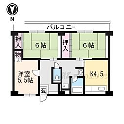 ビレッジハウス城陽4号棟 105