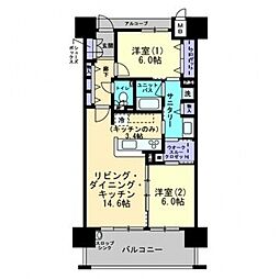アルファステイツ倉敷鶴形II 1402号室