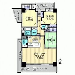 パークヒルズ門田屋敷 504号室