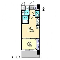 Ｓ−ＲＥＳＩＤＥＮＣＥ中央町ａｌｅｃｔｒａ 804号室