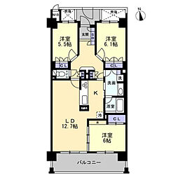 アルファステイツ昭和町II 502号室