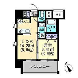 アルファレガロ福田町 401号室
