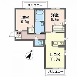 べレオ　エクラージュ 203号室