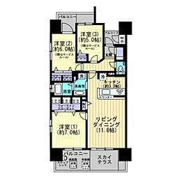 ロイヤルガーデンはりまや町 601号室