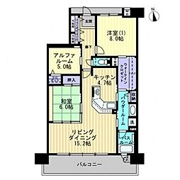 アルファステイツ御座 1008号室