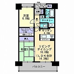 アルファステイツ天神大橋 502号室