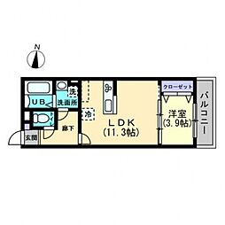 クレール東福山 102号室