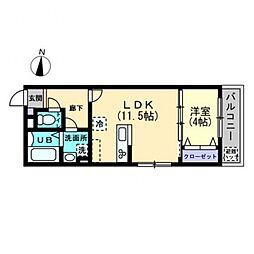 クレール東福山 405号室