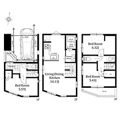 新築分譲戸建　中山　全4棟　4号棟