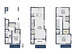 新築分譲戸建　京急鶴見　全3棟　3号棟