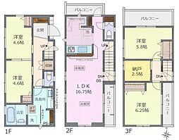 板橋区志村2丁目　新築戸建　6号棟