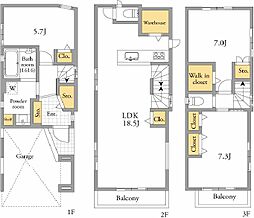LDK18.5帖「滝野川Newhouse」