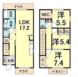 西宮市仁川百合野町の一戸建て