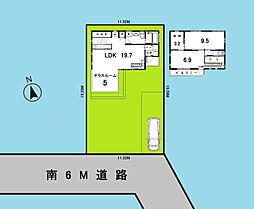 パナホーム軽量鉄骨造　土地66坪