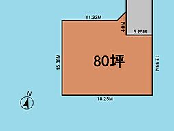 氷川神社そば　80坪