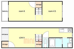 甲子園口連棟貸家 1