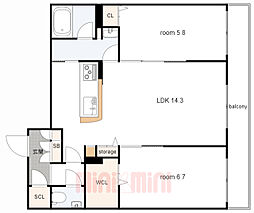 シャーメゾンガーデンズ芦屋翠ヶ丘 302