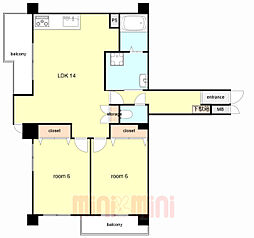 万葉ハイツ灘 702