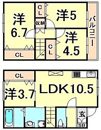 JOHN VILLA大野 B棟 B2