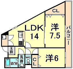 ラムール武庫之荘弐番館 2-307