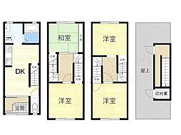 大阪市天王寺区餌差町の一戸建て