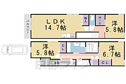 京都市北区小山下総町の一戸建て