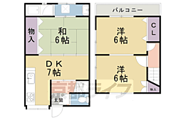 松ケ崎柳井田町貸家6−21
