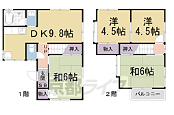 京都市山科区川田欠ノ上の一戸建て