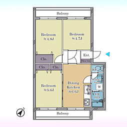 ブルーハイツ大宮Ｂ棟