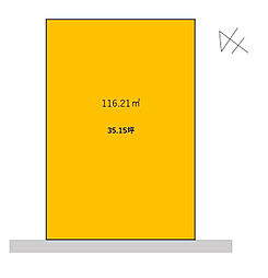 市川市中国分2丁目　売地　風致地区内35坪整形地