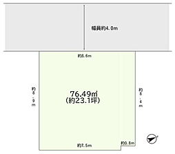 市川市柏井町1丁目　売地　区画の整理された分譲地