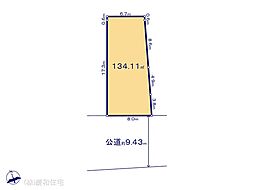 市川市北方町4丁目　売地　南向き整形地