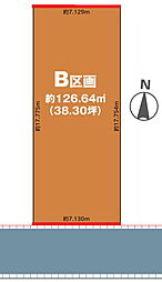 松戸市秋山　売地　南道路で36坪以上の整形地 B号地