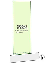 船橋市夏見6丁目 売地 南西向き整形地