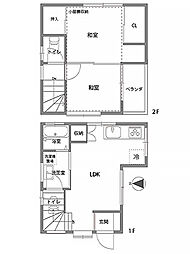 市川市稲越3丁目　中古住宅　2LDK