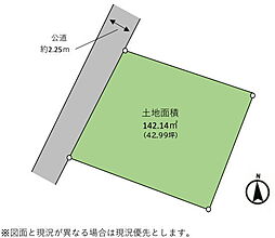 松戸市松戸　売地　広々40坪超の整形地