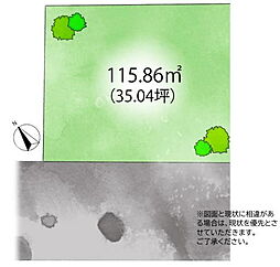 鎌ケ谷市くぬぎ山4丁目　売地　南道路で35坪