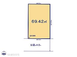 船橋市山手2丁目　売地　南道路で日当たり良好 2号地